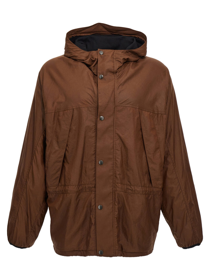 Soft Technical Blouson Casual Jackets, Parka Brown