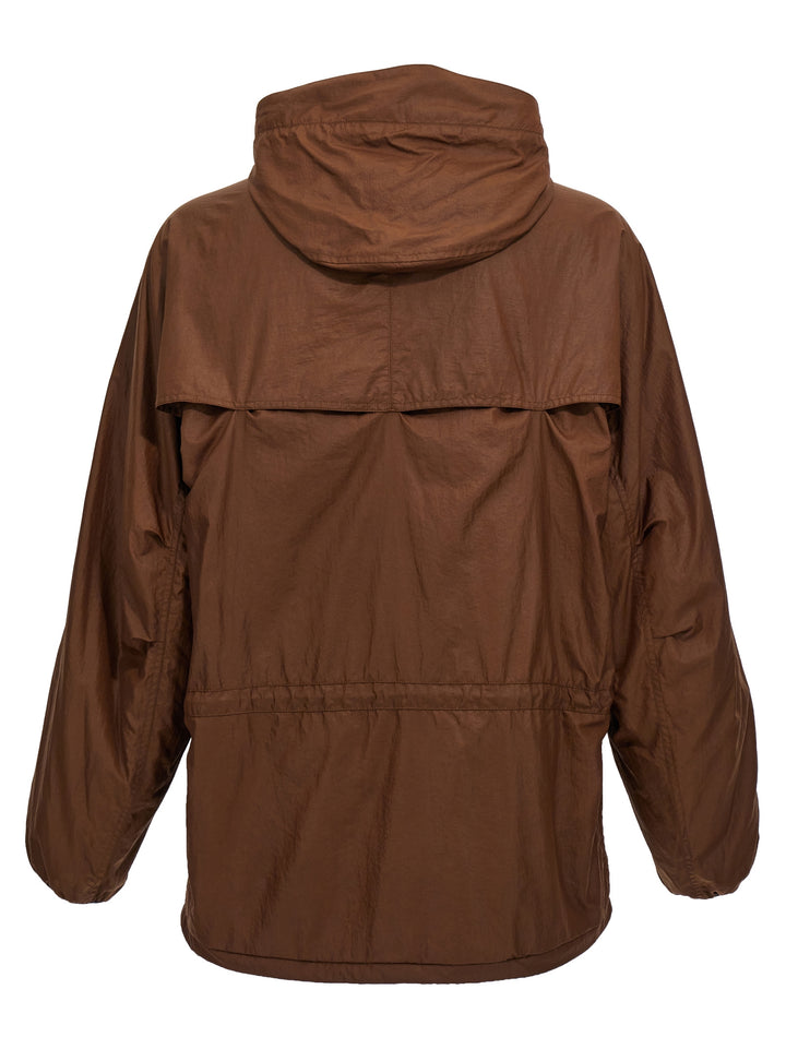 Soft Technical Blouson Casual Jackets, Parka Brown