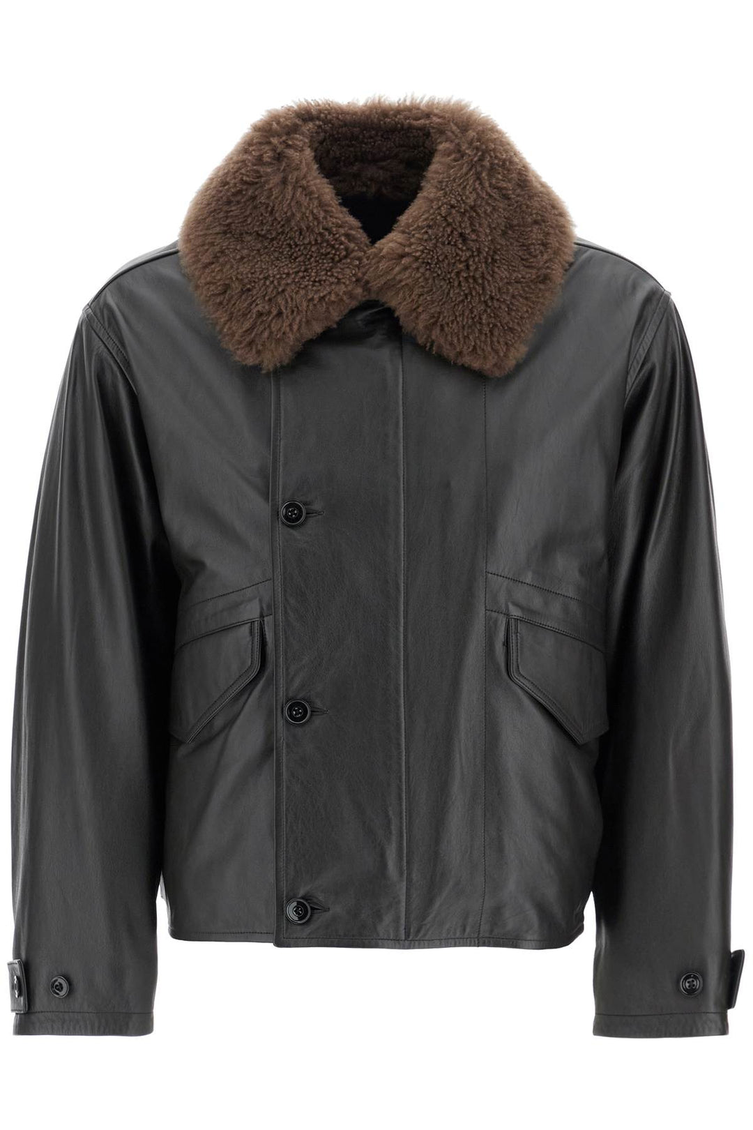 Leather Aviator Jacket For