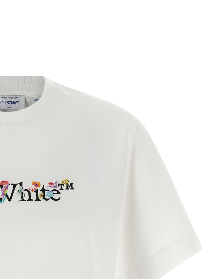 Off-White Bookish Glowing Flower T-shirt - White | 94793bcfe3dacaba0344f7f249a6ec8d7eb11ac8