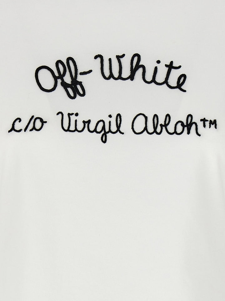 Embr Script Type T-Shirt White/Black