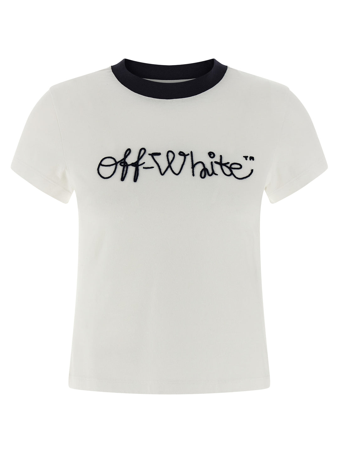 Off-White Emb Script Logo T-shirt - White/Black | c5dbbaf7970b554046da62caf8e53dd0a24391b4