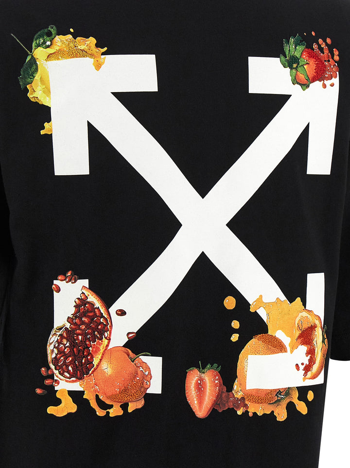 Off-White Emb Fruits Arrow T-shirt - Black | 228ef9ae49ae49229ad5d497123be3e6fe6c183c