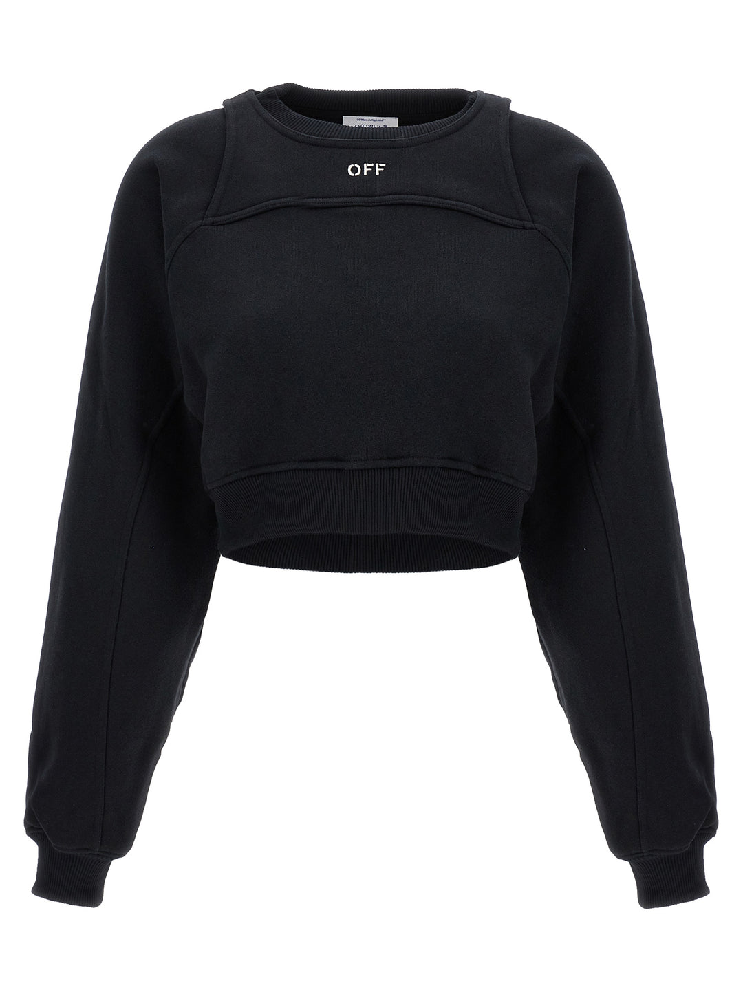 Off-White Logo Embroidery Sweatshirt - Black | fa87f596ee0f1e9c0eb36a4075f11420c4a0996e
