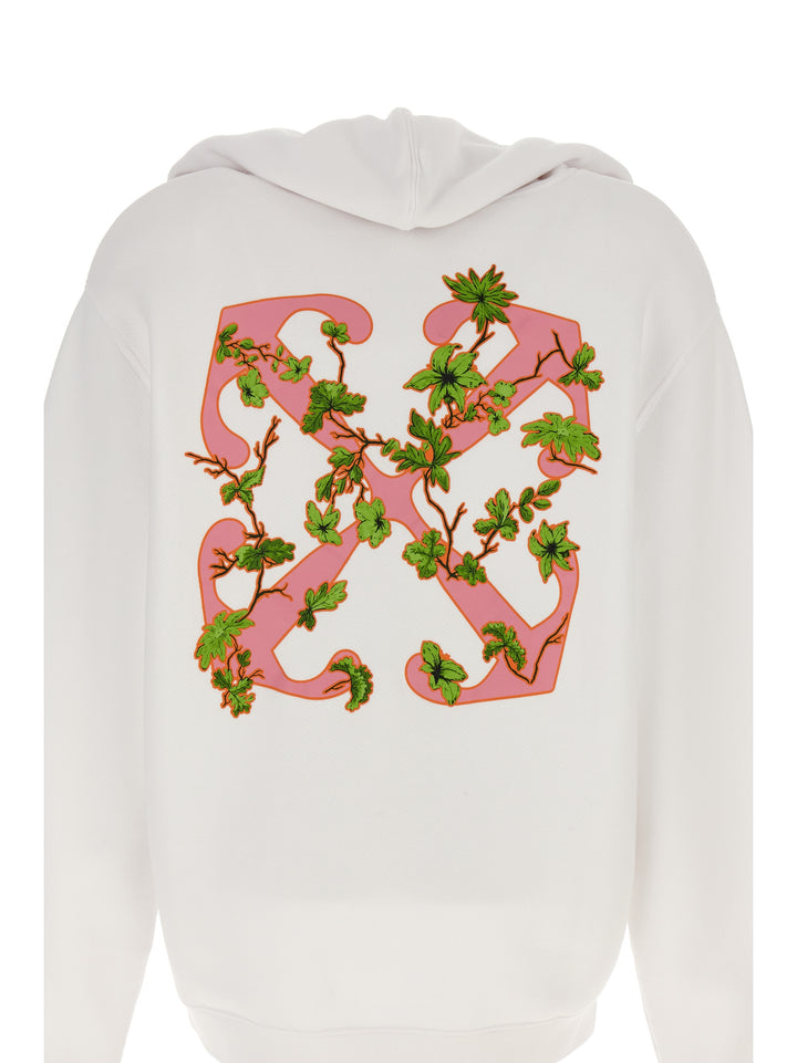 Ramage Flower Arrow Sweatshirt White