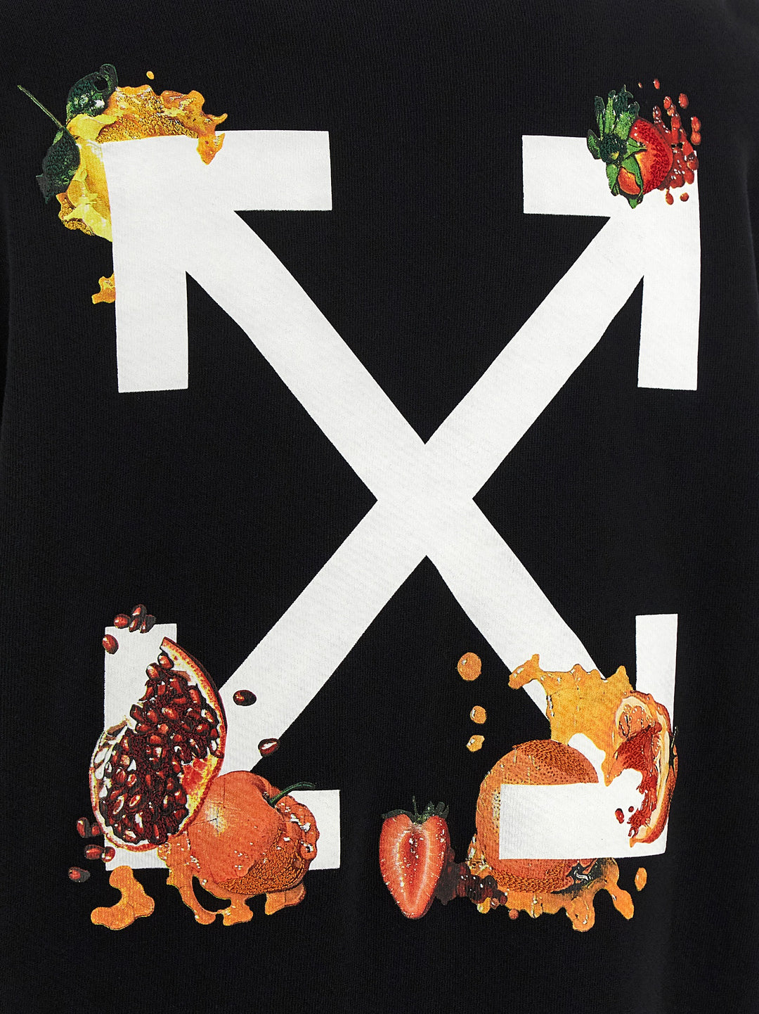 Off-White Emb Fruits Arrow Sweatshirt - Black | 32f3d96088c1ec5c4396ca5a24c7101e41d5098e