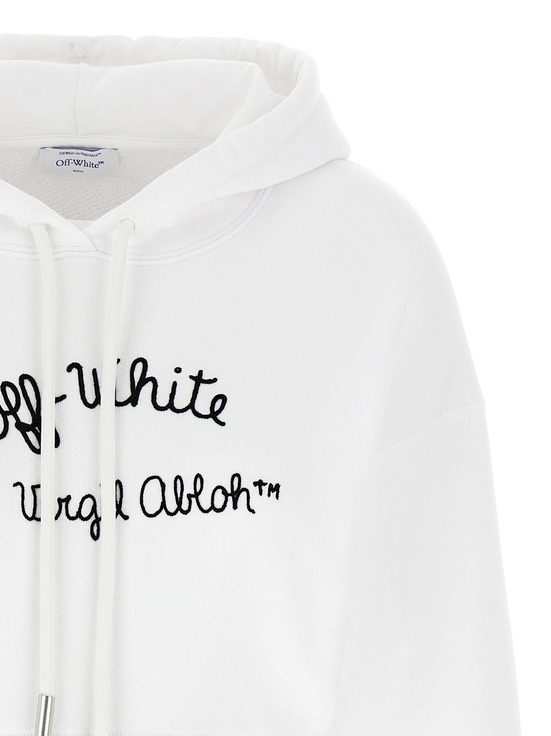 Embr Script Type Sweatshirt White