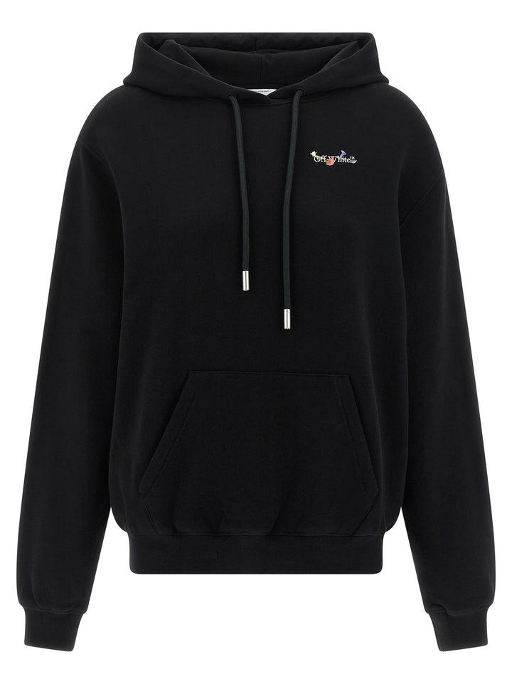 Off-White Arrow Glass Flower Sweatshirt - Black | ede2ec542eff738ca669eac2fac37299d08fce29