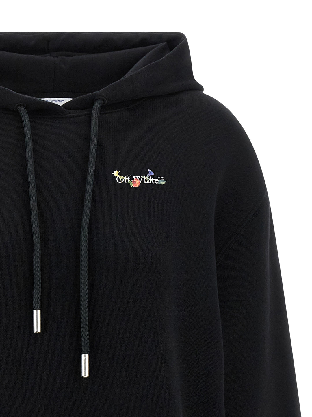 Off-White Arrow Glass Flower Sweatshirt - Black | 83c8106acfc1eb0a14a469a223eeeae1193e4113