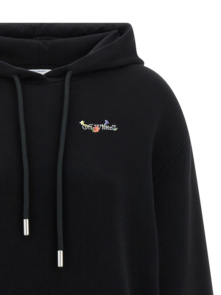 Off-White Arrow Glass Flower Sweatshirt - Black | 83c8106acfc1eb0a14a469a223eeeae1193e4113
