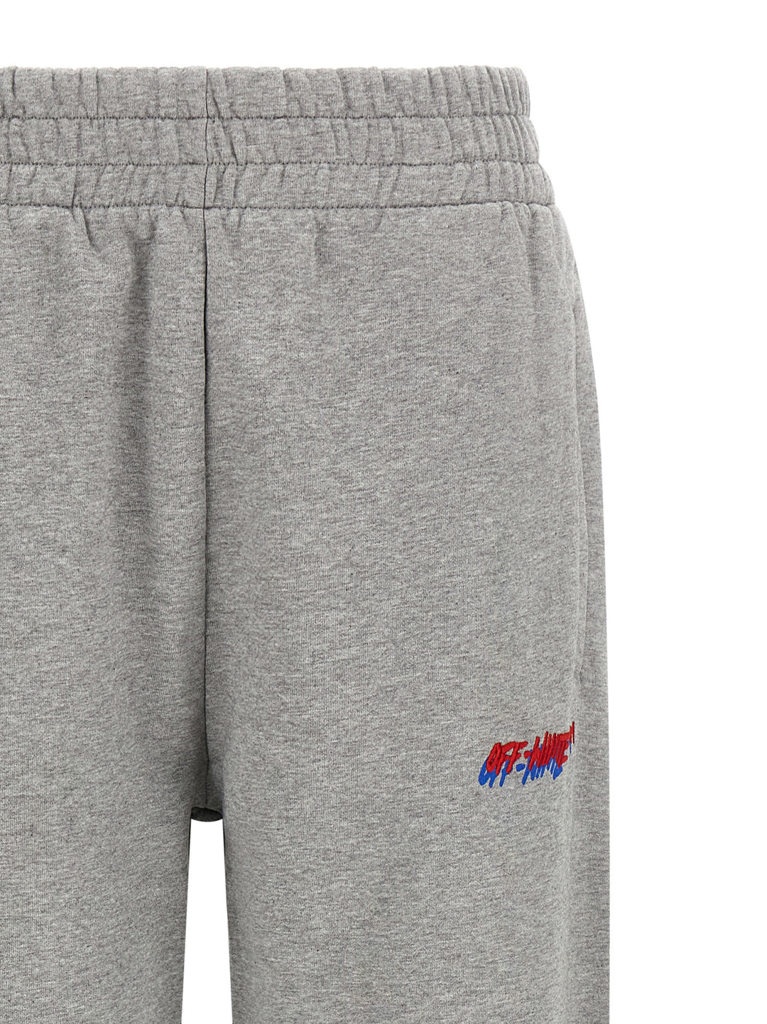 Off-White Logo Embroidery Joggers Pants - Gray | d2726e0e53f9a27c84c8b3cd6aa9998e5807d219
