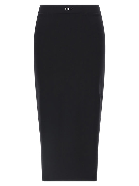 Logo Skirt Skirts Black