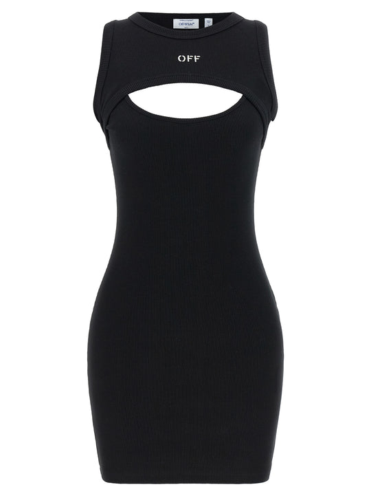 Off Stamp Dresses White/Black