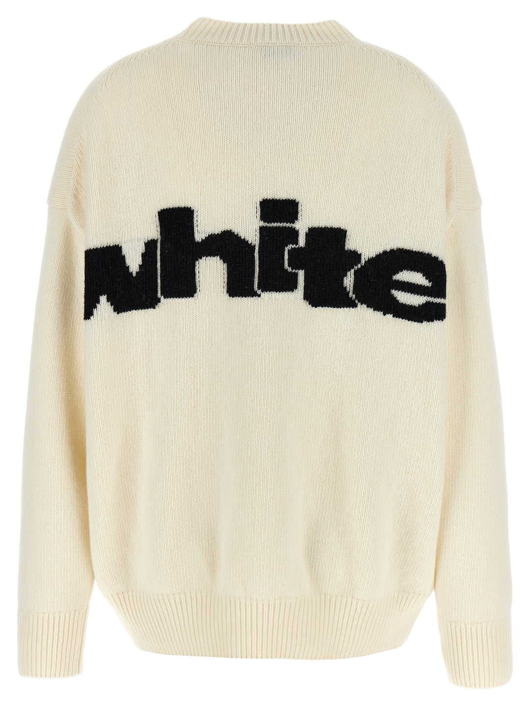 Shared Logo Sweater, Cardigans White/Black