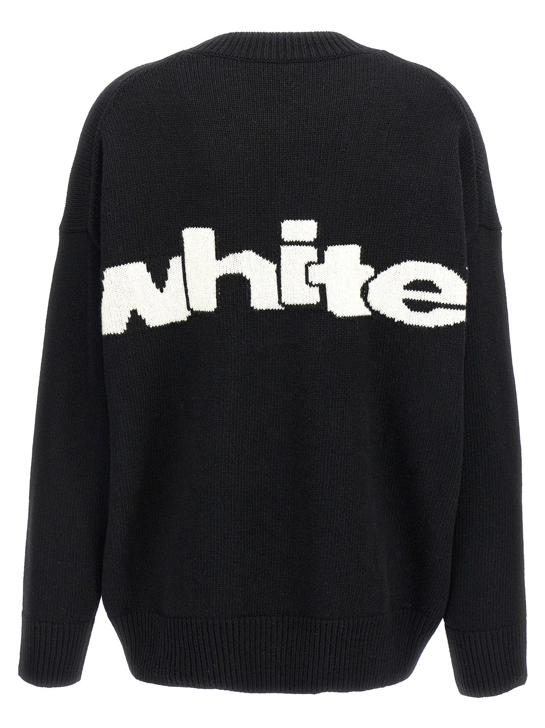 Shared Logo Sweater, Cardigans White/Black