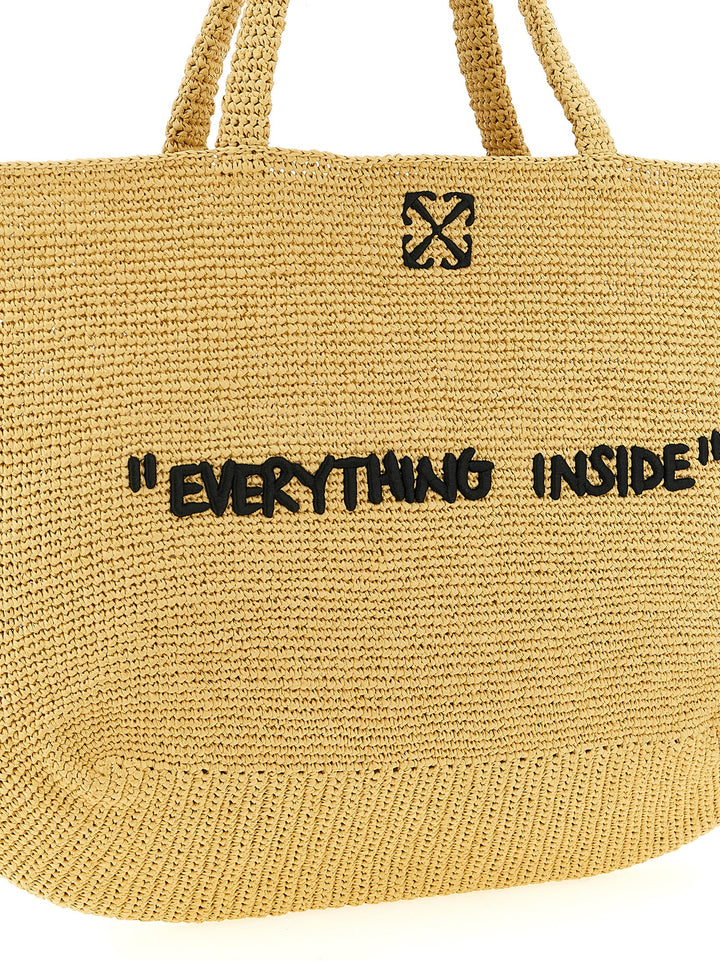 Off-White Jitney Tote Bag - Beige | 7e9a3d1864d7b7c272a9a6a96f722ca6ab532d52