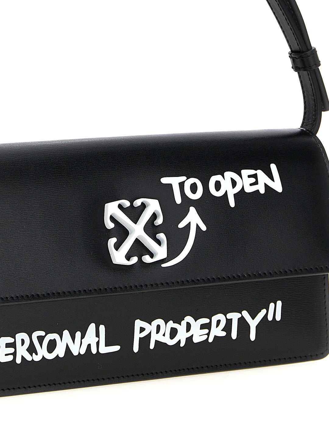 Off-White Jitney 1.0 Shoulder Bags - White/Black | 810f7e272bcf3c8f47b7e9338a89891c03040c4b
