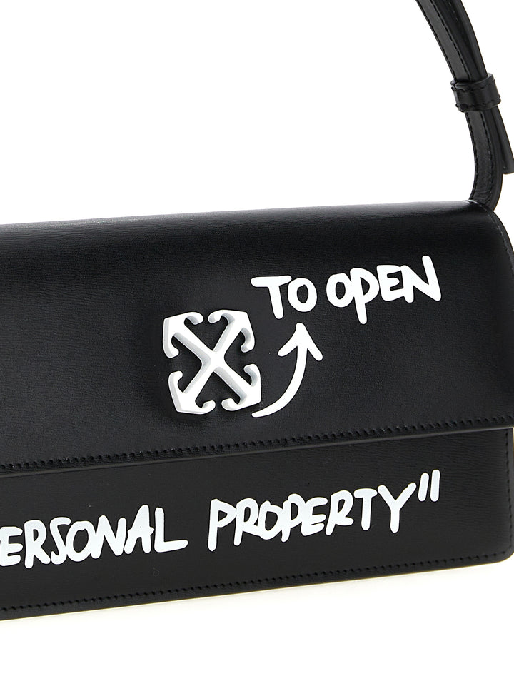 Off-White Jitney 1.0 Shoulder Bags - White/Black | 810f7e272bcf3c8f47b7e9338a89891c03040c4b