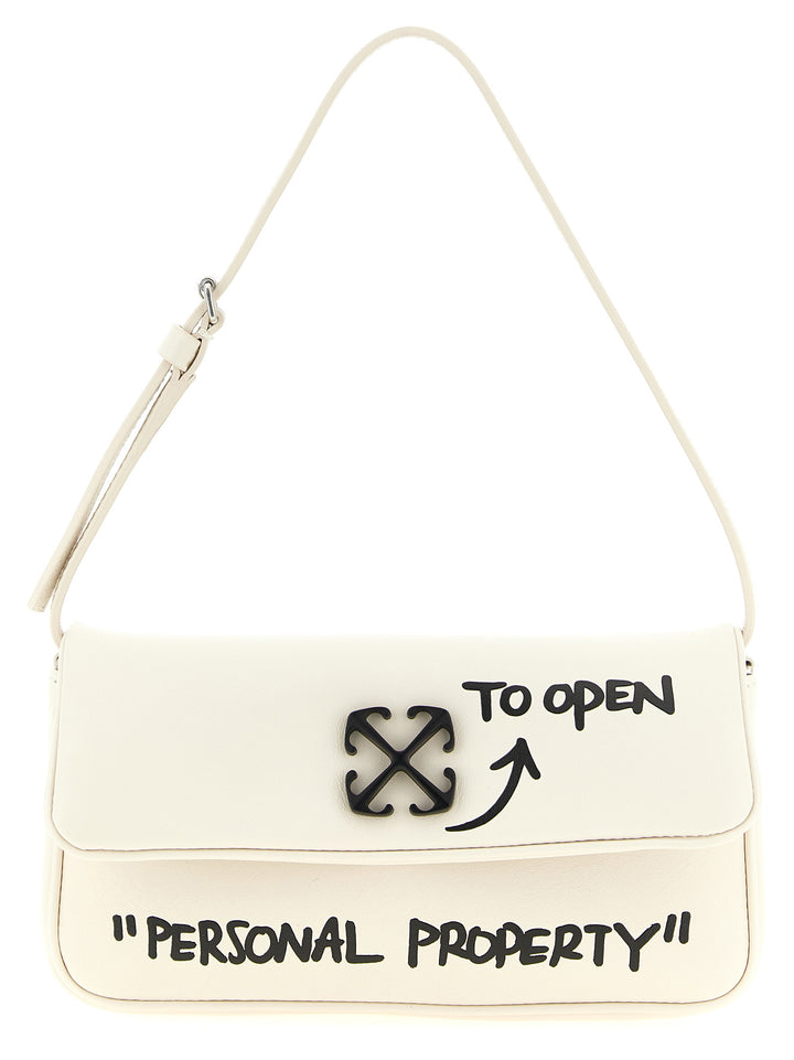 Off-White Jitney 0.7 Shoulder Bags - White/Black | 93a7a3d2048fc9092406152672a94f15314300be