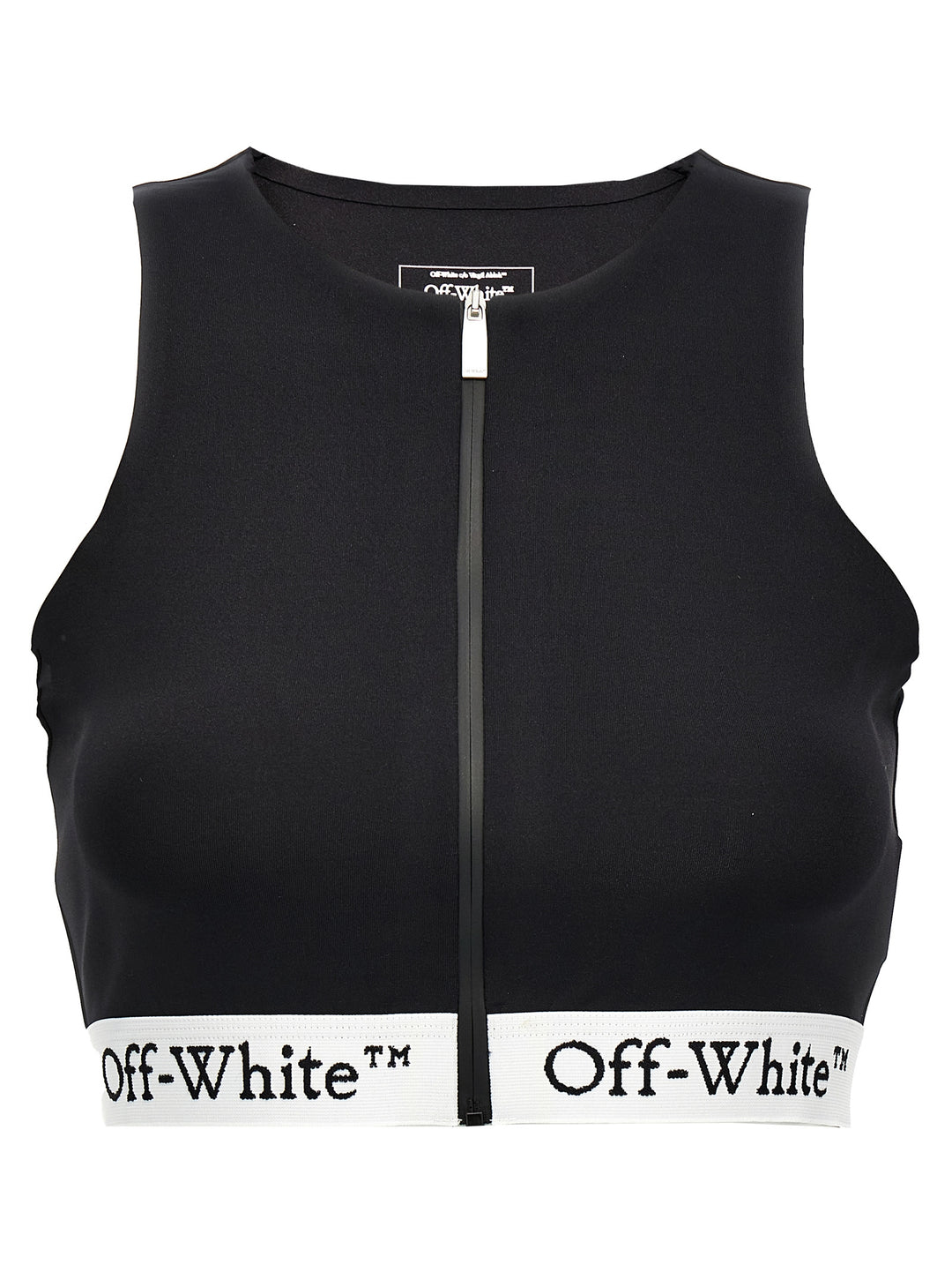 Logo Band Zipped Rowing Underwear, Body White/Black