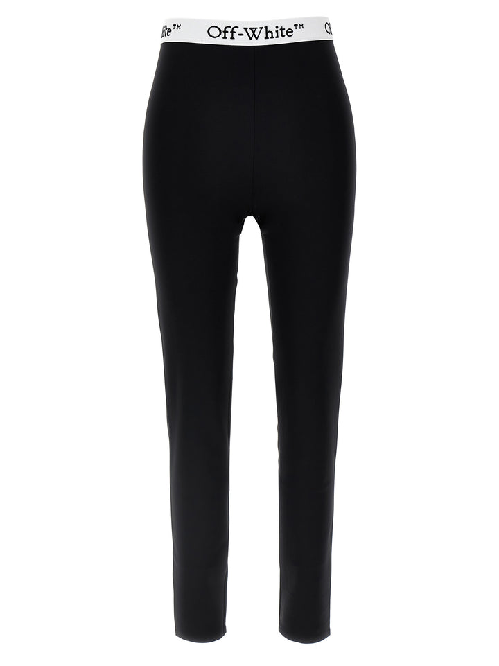 Logoband Leggings White/Black