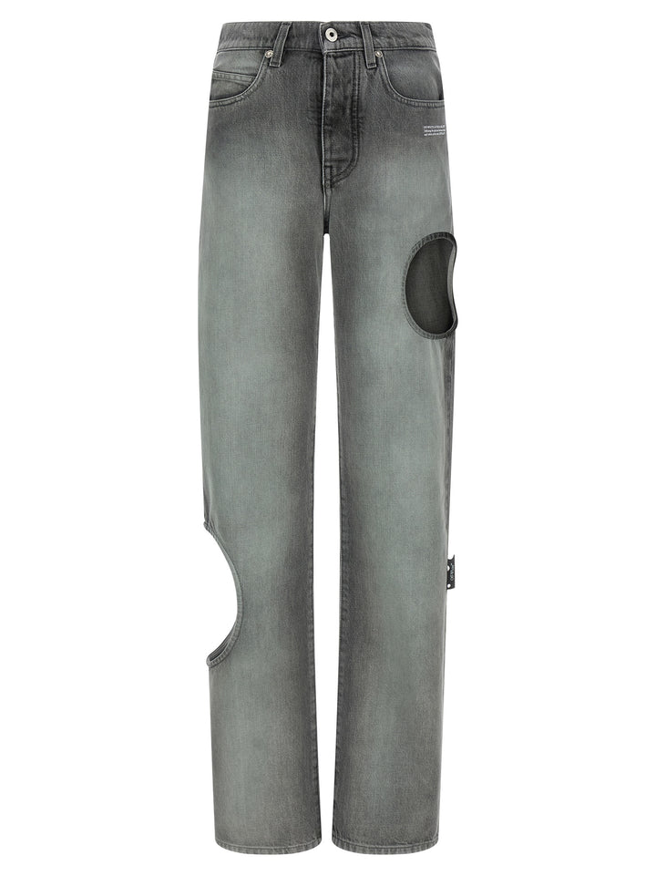 Off-White Spray New Meteor Jeans - Gray | 82bf48a04172477e46fb21d094664ad256e0e970