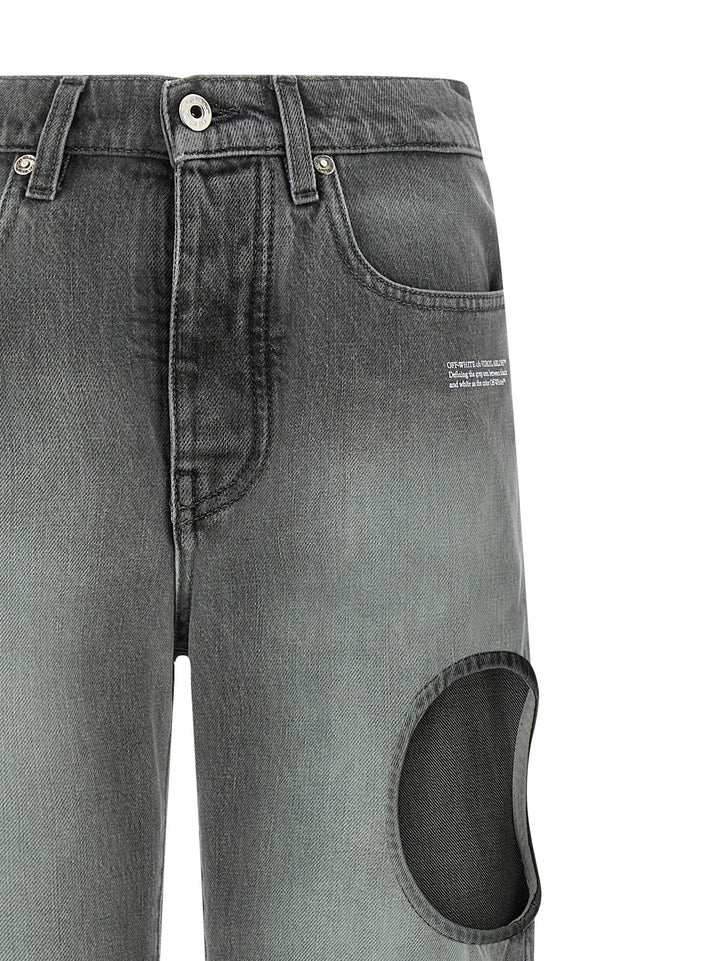 Off-White Spray New Meteor Jeans - Gray | 9ea7836c43e856a8446c1e72a7066b001207c4b9