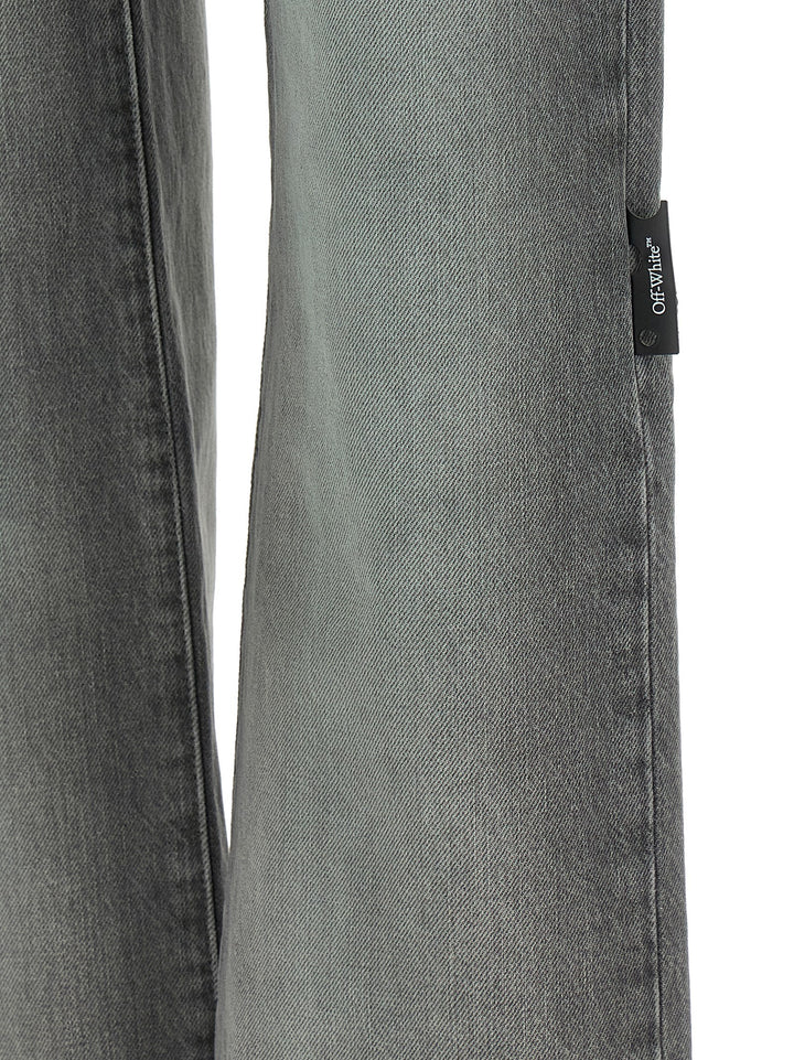Off-White Spray New Meteor Jeans - Gray | 8d5cb5167a877aa8dd2109a8307794e1599b7a74