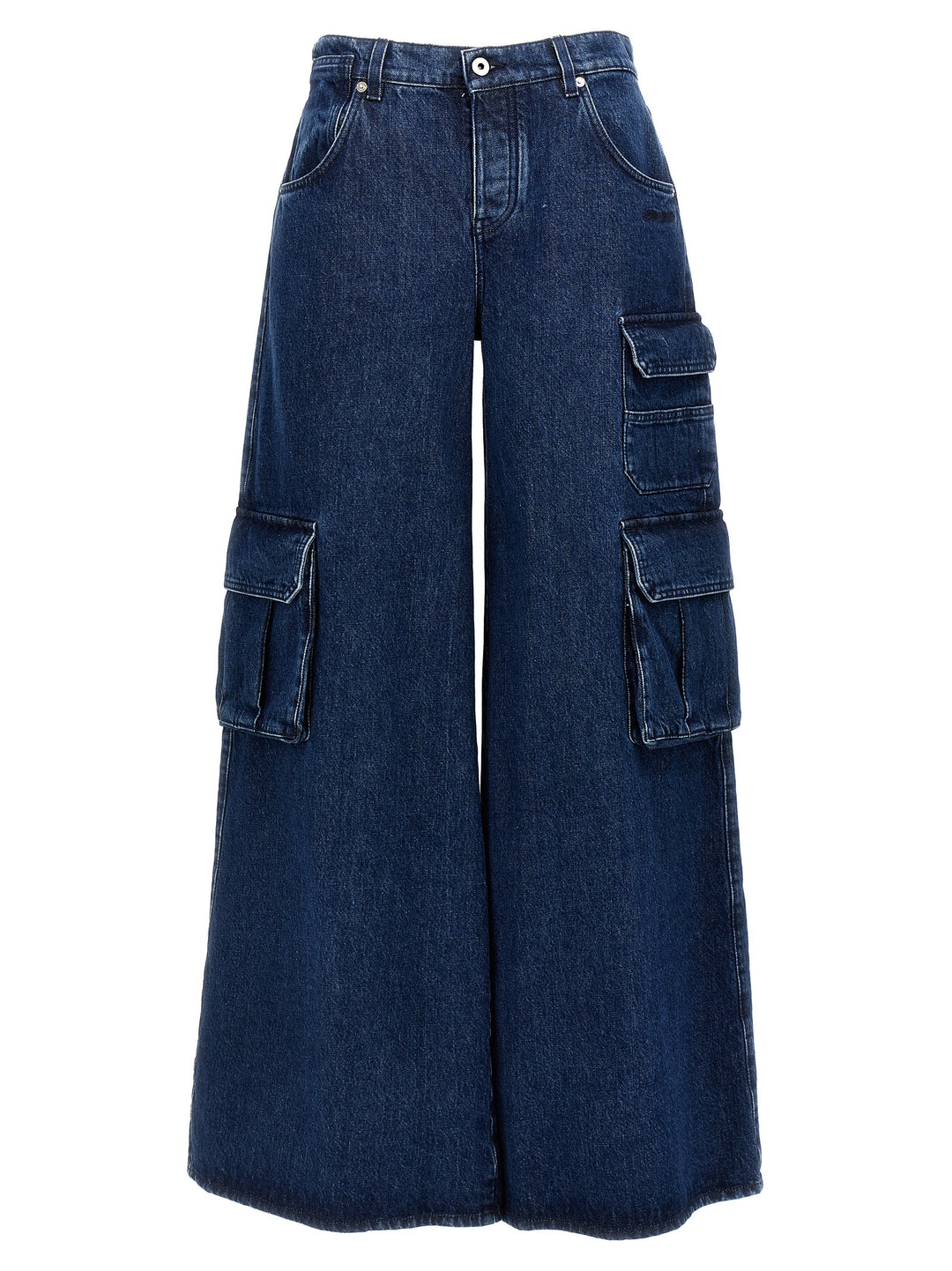 Cargo Wide Jeans Blue