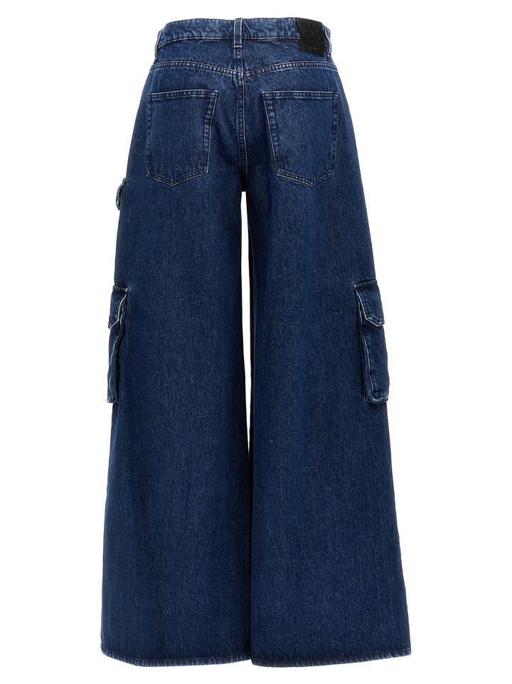 Cargo Wide Jeans Blue