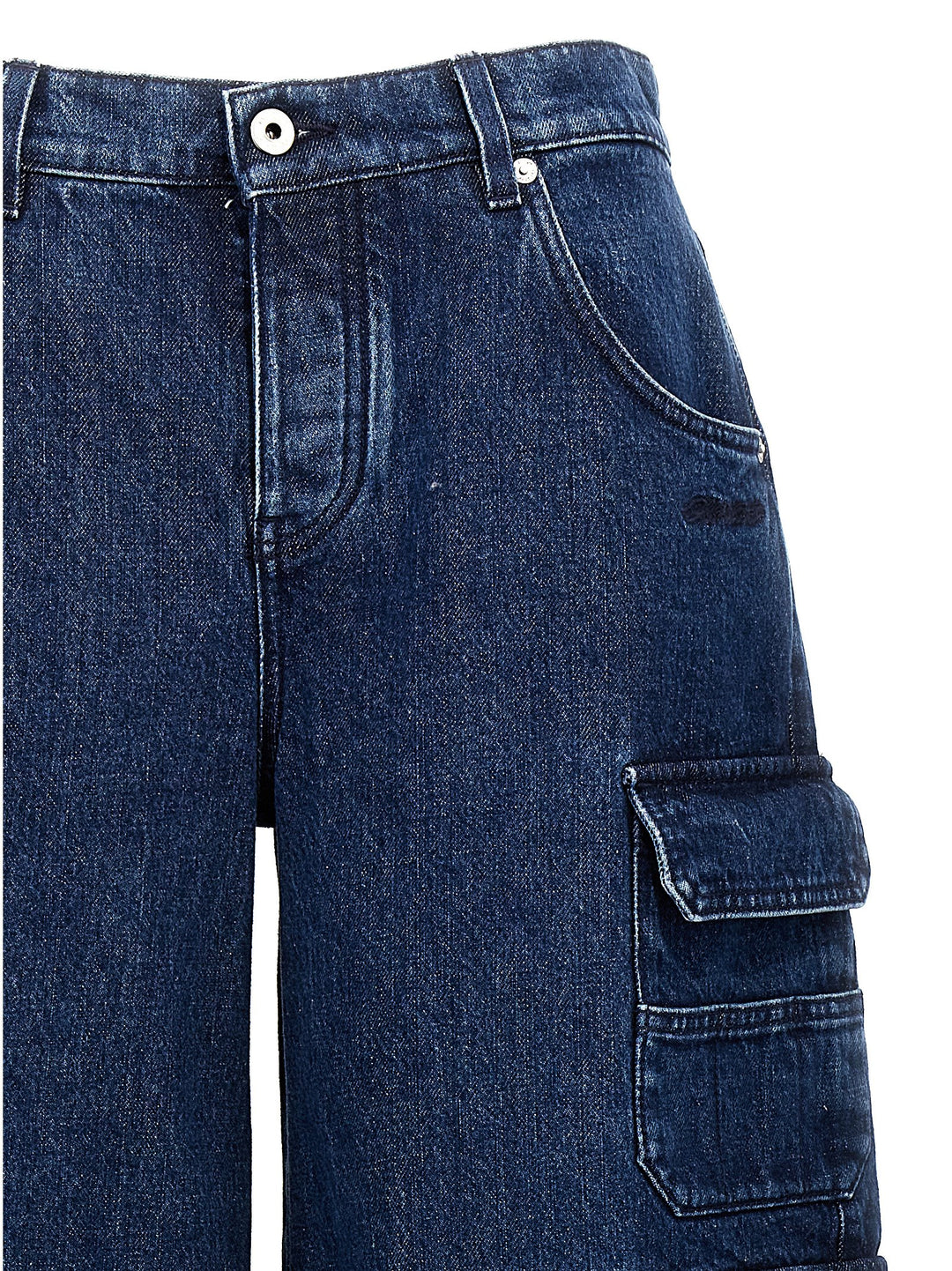 Cargo Wide Jeans Blue