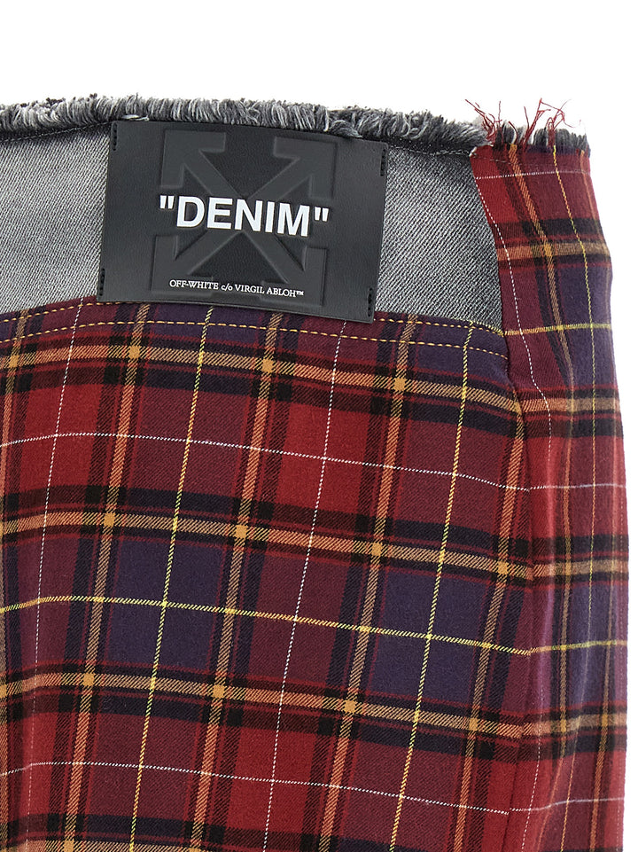 Off-White Patchwork Skirt Skirts - Multicolor | e5873a2403e98dc26d37f45890e8a4f8acd95f32