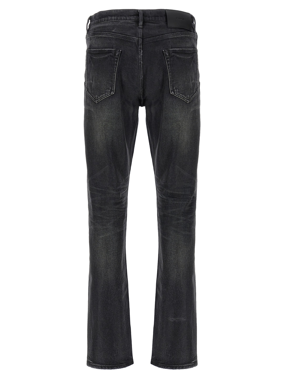 P005 Double Dip Coated Jeans Black