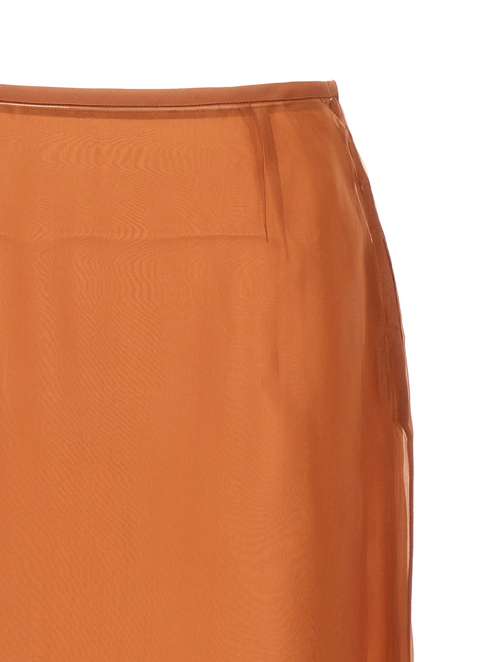 Prada Organza Skirt Skirts - Brown | 7fbe0e504a6be29d7a722543dc3119e35db41c2a