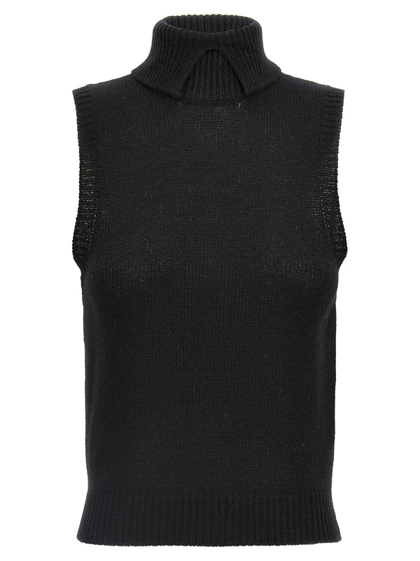 Cashmere Vest Gilet Black