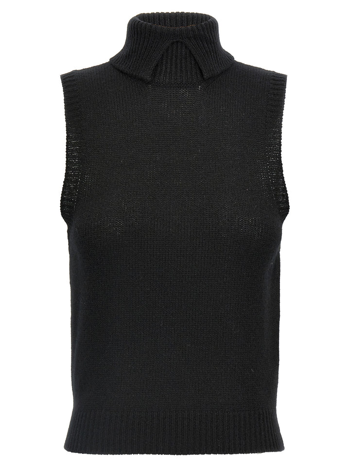 Prada Cashmere Vest Gilet - Black | f3898b7a00c3f04d2d27d4677d4183a6145ac76a