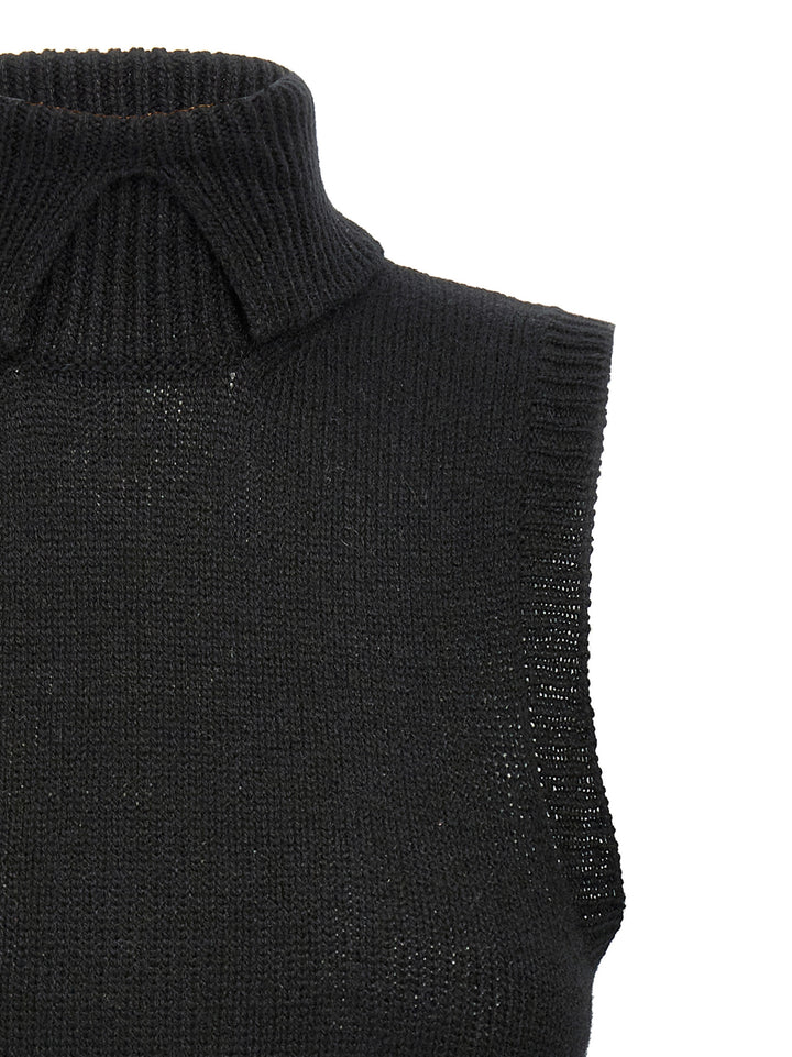 Prada Cashmere Vest Gilet - Black | 4e3dceca9829caf78b6ab93cd18f9f88d3455cb2