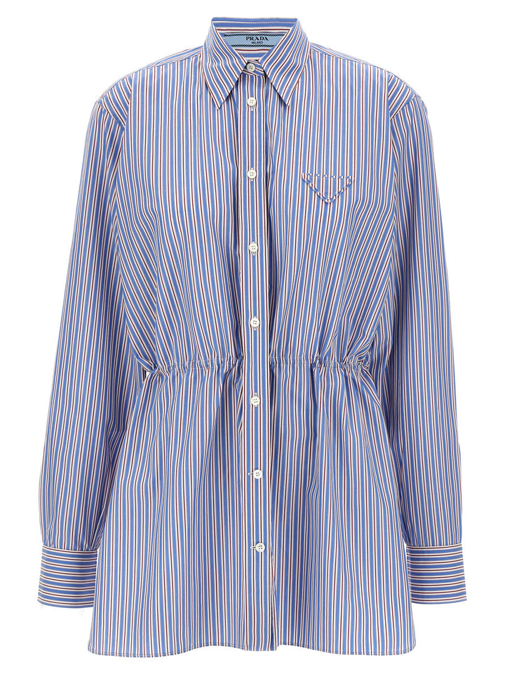 Prada Striped Shirt Shirt and Blouse - Multicolor | be5f3508c8fc19c7eec8becc739aaadce867aa97