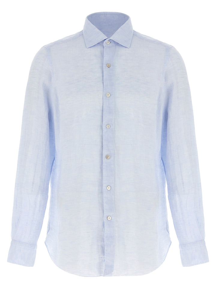 Finamore Gaeta Shirt and Blouse - Light Blue | 11c84e3da2d33b6f60447c573ab074665260c083