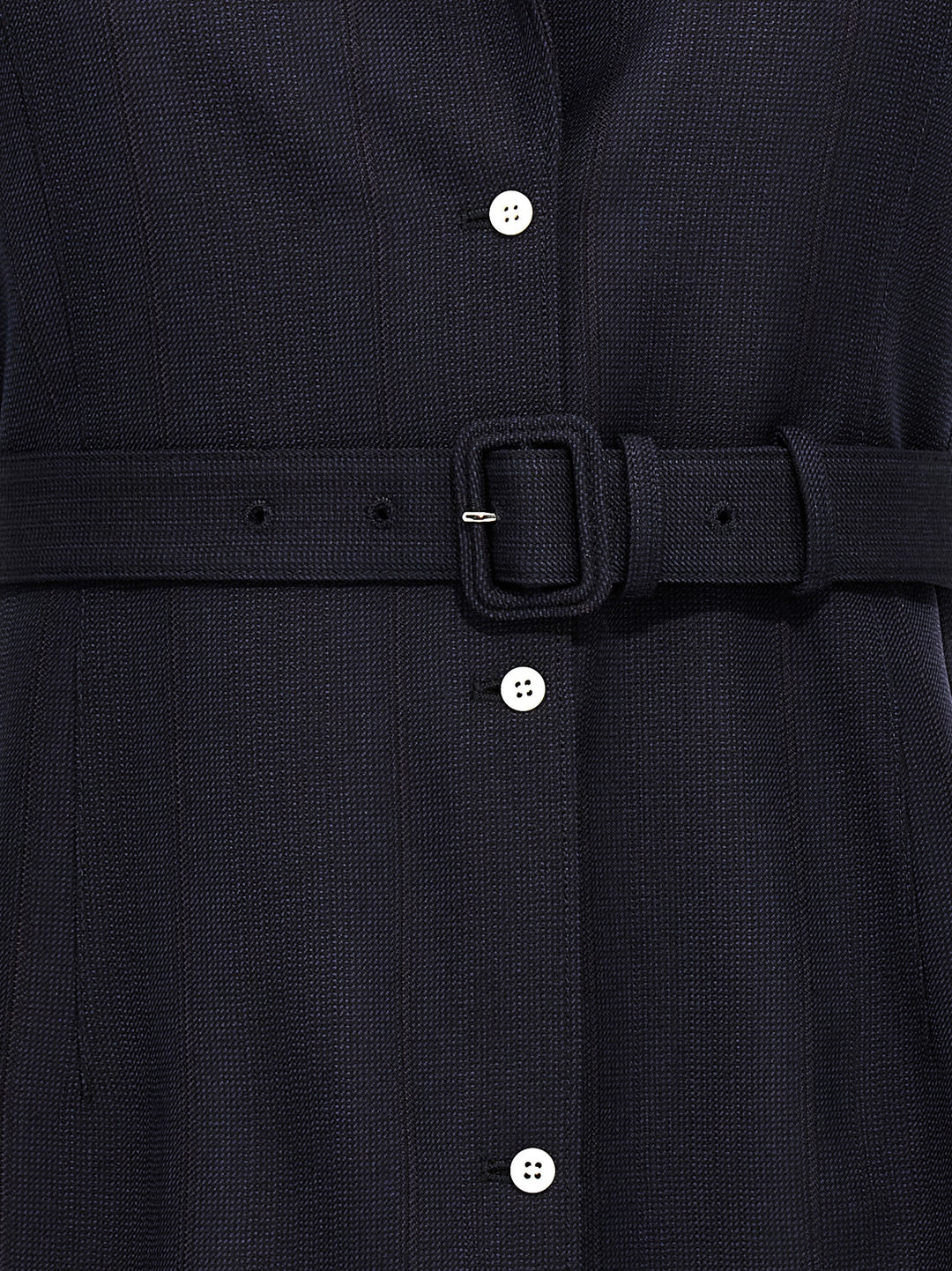 Prada Belt Wool Vest Gilet - Blue | 16d0f318a397ccd3bdf671db464acabf4edcb1a0