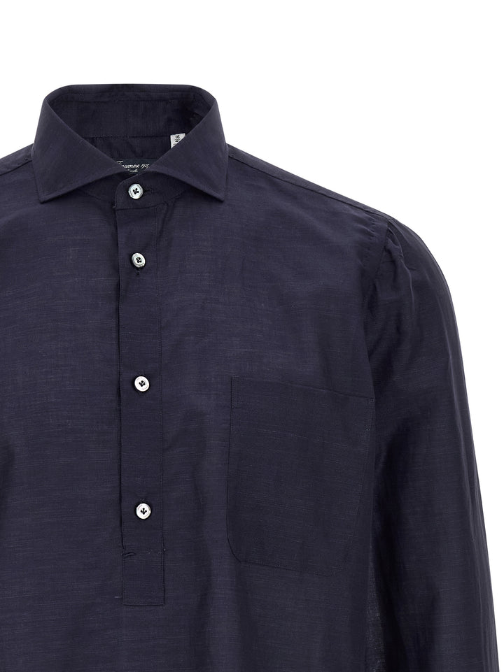 Finamore Porto Shirt and Blouse - Blue | 37206fbc8da9e013fe8465308a5885f4c6c385fb