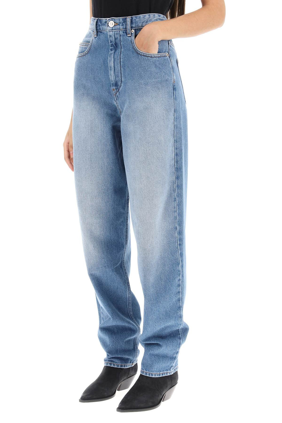 'Corsy' Loose Jeans With Tapered Cut