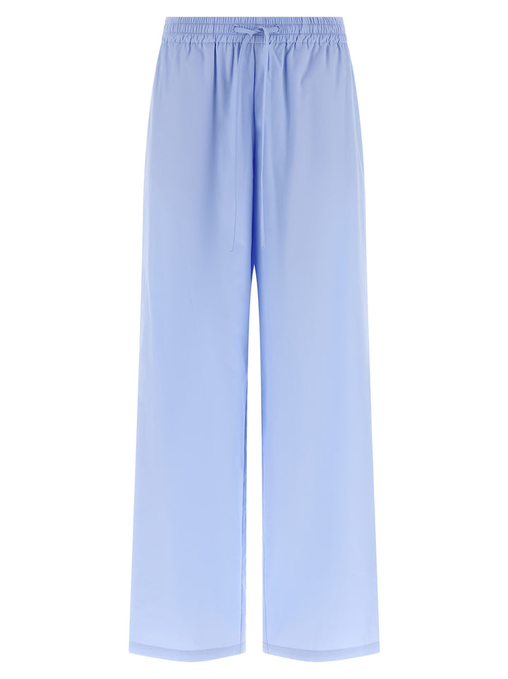 Federica Bonifaci Poplin Pants - Light Blue | 33b4e4b31e64f1a3c5262fbcef64d09d06f71375