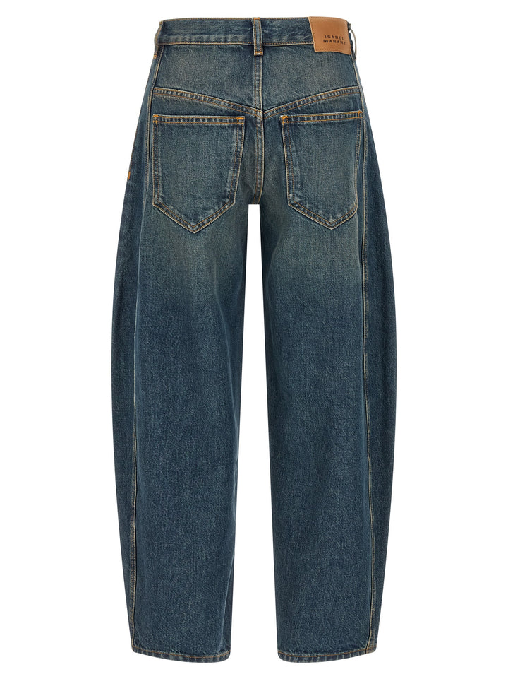 Marant Etoile Oriane-Gz Pants - Blue | 6b802d119b6b9d2bdfe64979d0550a322724486c