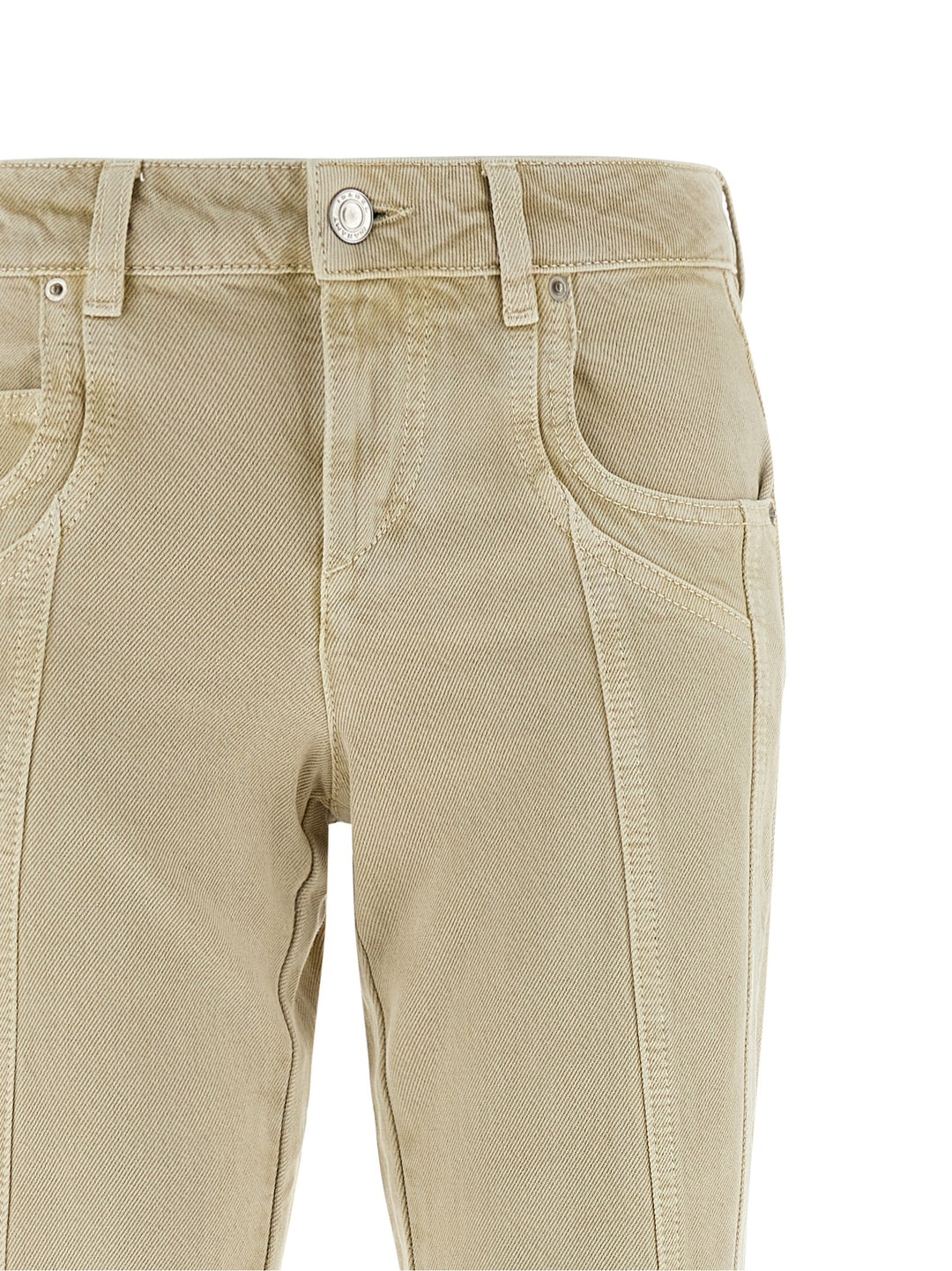 Marant Etoile Jaylis Jeans - Beige | 085740ecf4bc529a985a020925759bce4c4cd28a