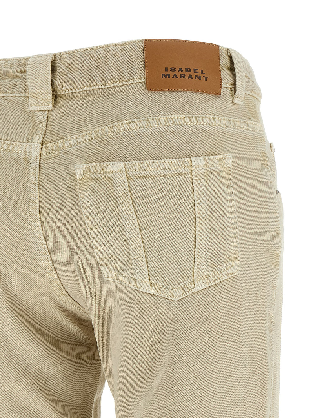Marant Etoile Jaylis Jeans - Beige | 053067e8feb6ca9b910df70dc85faf41b7102941