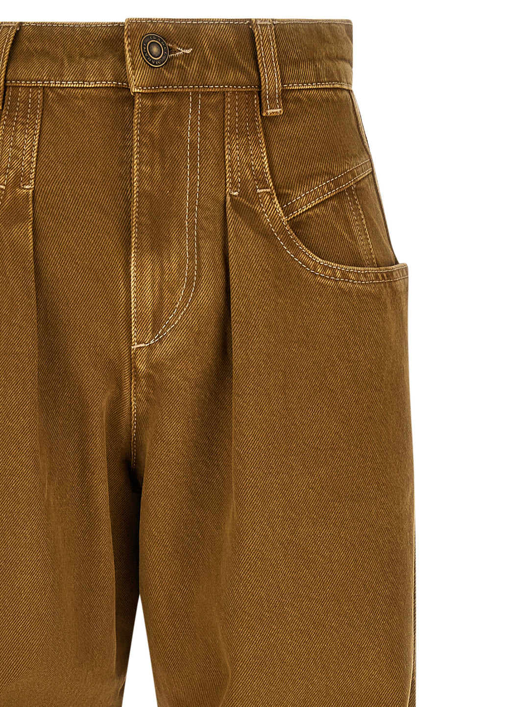 Isabel Marant Lisha Jeans - Brown | 023f9a0df25f64ef92014ab6132a708d053400a5