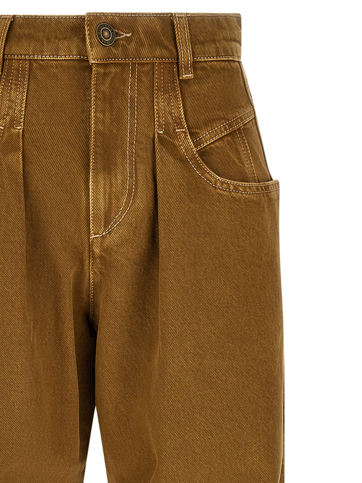 Isabel Marant Lisha Jeans - Brown | 023f9a0df25f64ef92014ab6132a708d053400a5