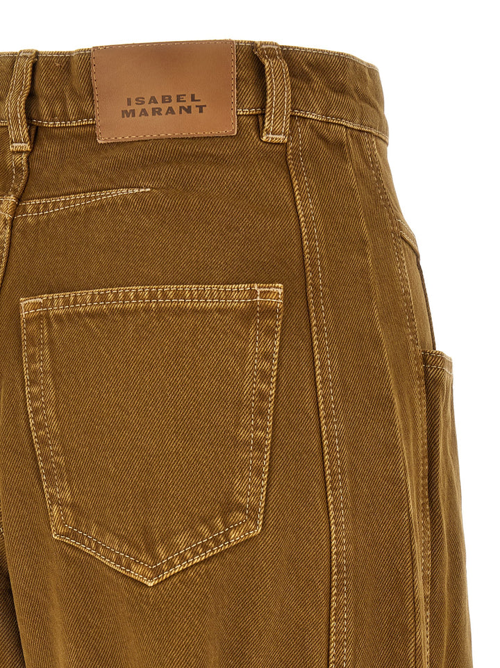 Isabel Marant Lisha Jeans - Brown | 0d97dabb847e441a008e235811396a75e5bfb8cb
