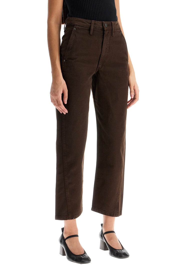 Pantaloni Cropped Con Cuciture Ritorte